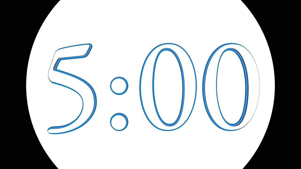 5-Minute - no sound - circle fill