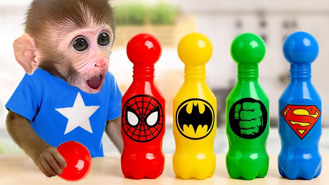 El lindo mono DuDu rescata al patito en casa junto con el mono bombero y hace palomitas de maíz