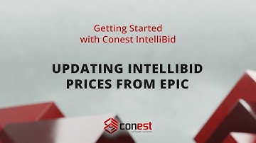 Updating IntelliBid Prices From EPIC | Conest Software Systems