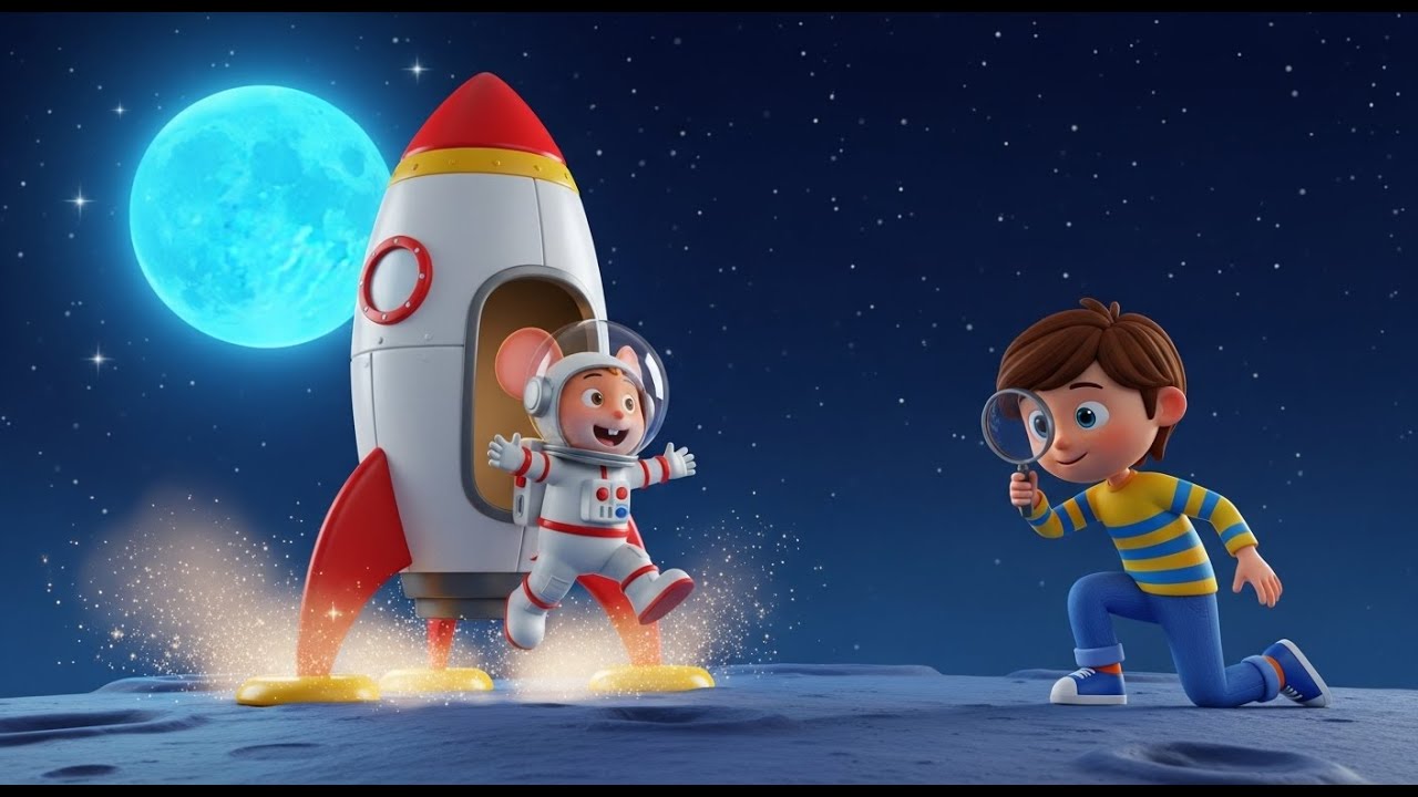 The Mouse Who Built a Rocket 🐭🚀 | Fun Space and   Song for Kids | Nursery Rhymes and Baby Songs