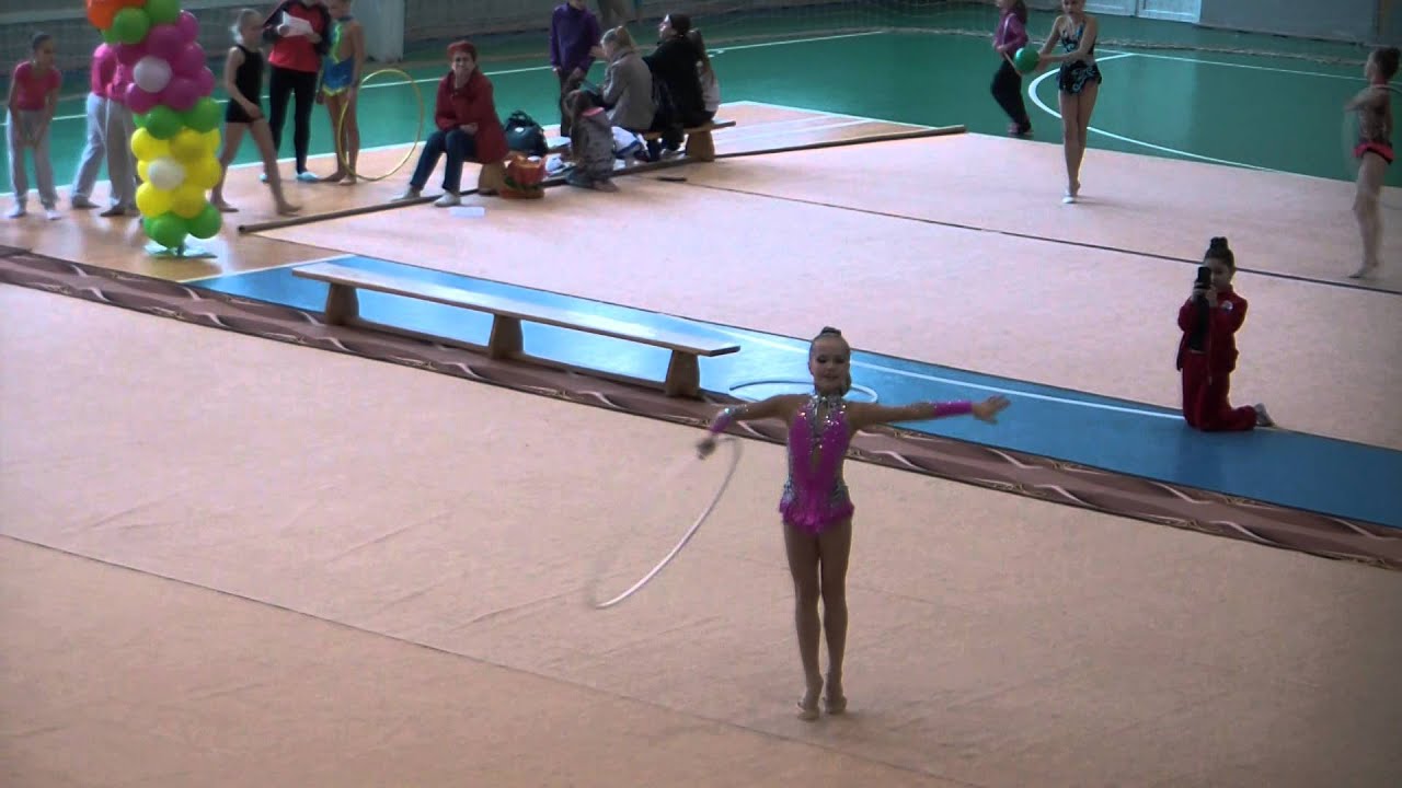 Камская Кристина 2004 г.р. Упражнение с обручем. 13.04.2014