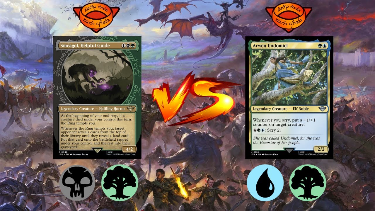 smeagol mtg card Smeagol, Helpful Guide LotR CREATURE SACRIFICE Magic Custom Commander Deck and certainly what he did would seem a treachery to the poor treacherous creature.... Other cards featuring Gollum/ Smeagol