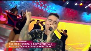 J. Balvin Agita Plateia Do Programa Da Sabrina Com Os Hit Mi Gente E Ginza