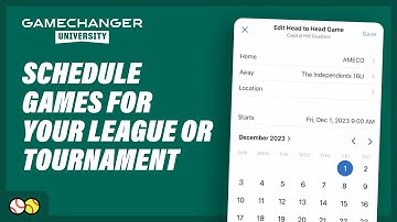 How to Schedule Games for your League or Tournament | GameChanger University