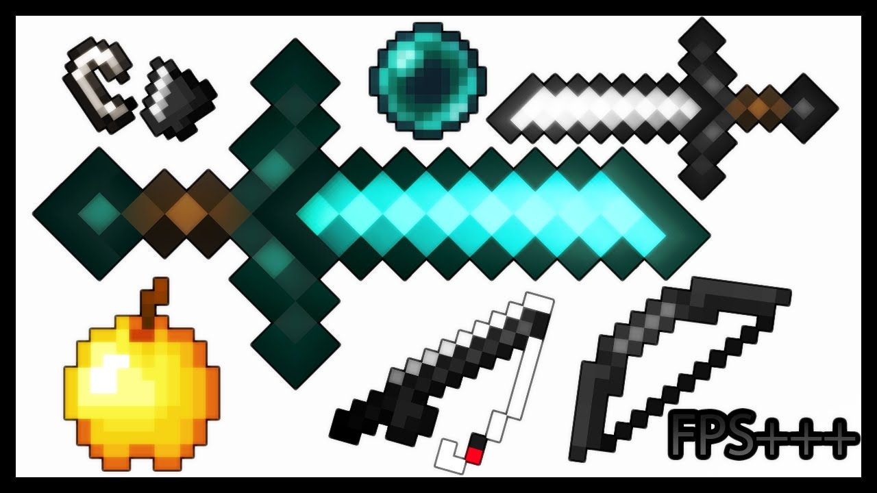 MINECRAFT PVP TEXTURE PACK - DEFAULT EDIT UHC FPS+++ 1.7.X/1.8.X - YouTube