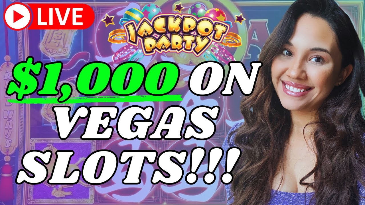 $1,000 ON VEGAS SLOTS!!! 🥳 JACKPOT PARTY! 🎈Let's WIN BIG tonight! 🎰🍀🤞🏼 