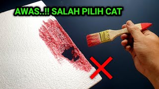Penting diketahui.!! Jenis cat apa saja yang cocok untuk styrofoam/gabus untuk dekorasi atau lukisan