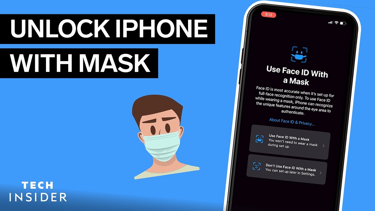 How to set face id with mask