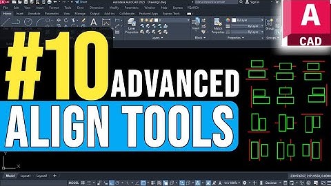 "AutoCAD YQArch Tutorial | 10 Powerful Object Align Tools"