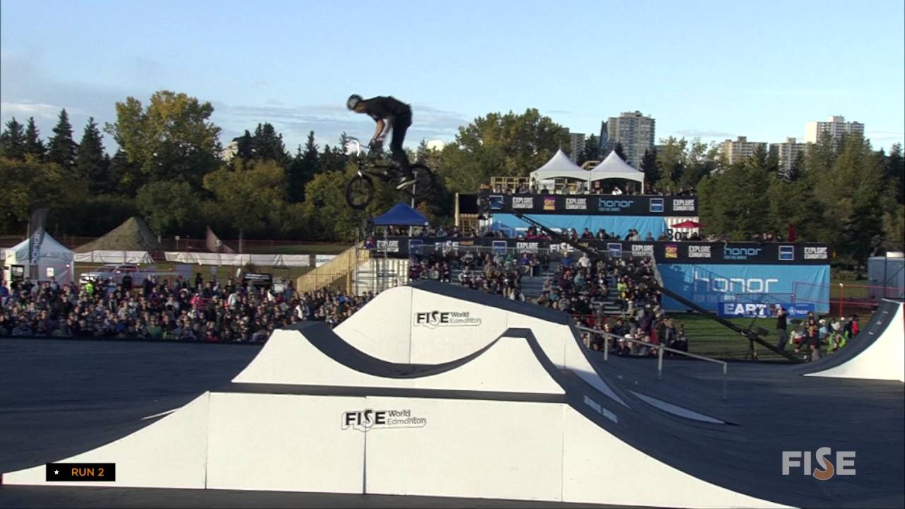 Brandon Loupos 3rd Final UCI BMX Freestyle Park World Cup FISE
