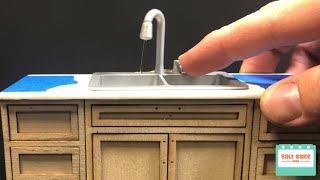 DIY Miniature Kitchen Sink with Running Water (Mini Kitchen Part 08)