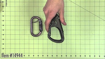 ISC Double Action Snap Hook Black - TreeStuff.com 360 View