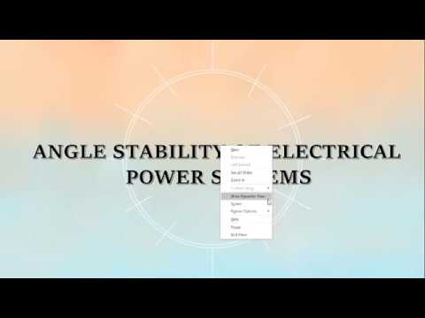 Power system stability: Angle stability 4 - YouTube