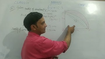 Class 10th maths Ex - 12.3 ,Q.15 ( Areas related to circles ) CBSE Ncert in English / Hindi