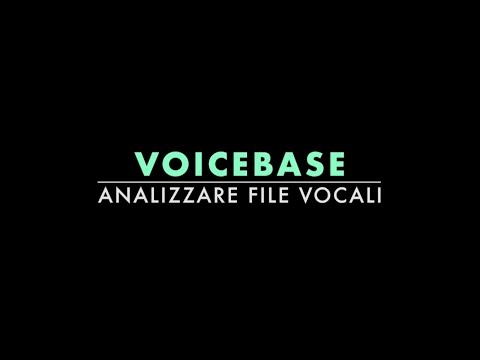 Voicebase: analizzare file vocali