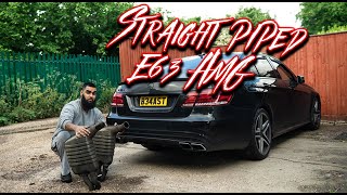 SAVAGE STRAIGHT PIPED MERCEDES E63 AMG EXHAUST (W212) !