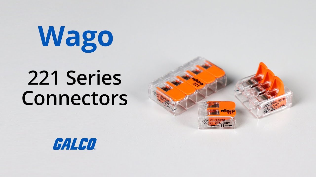 Wago 221 Series Compact Splicing Connectors YouTube