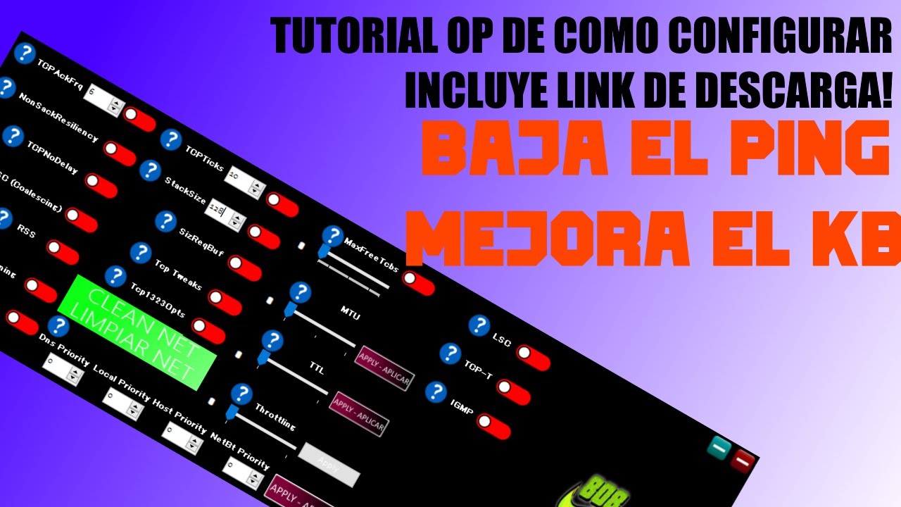 Como configurar 808 Latency Optimizer | Tener menos KB en minecraft y mejor hit detection - God0kb