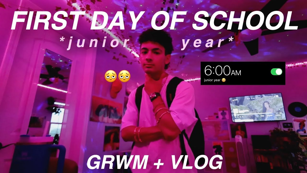 ПЕРВЫЙ ДЕНЬ ШКОЛЫ *СТАРШИЙ КЛАСС* GRWM/VLOG