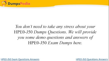 HPE0 J50 Questions Answers