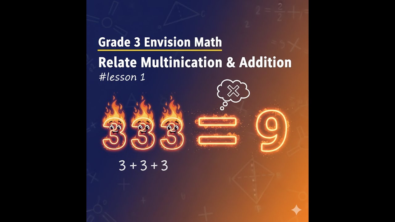 "Grade 3 Envision Math | Relate Multiplication & addition 