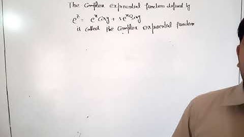 Complex exponential function