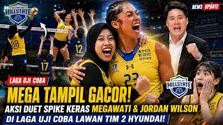 MEGA ON FIRE🔥⁉️MEGAWATI & JORDAN WILSON'S POWERFUL SPIKE DUET IN EXHIBITION MATCH AGAINST HYUNDAI...