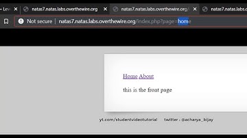 NATAS Level 7 → Level 8 : Learn Basics of Serverside Web Security [Over The Wire]