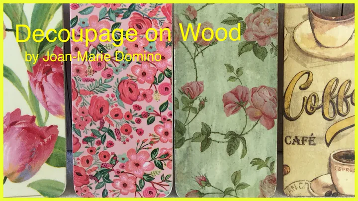 How to Decoupage on Wood using the EASY iron-on me...