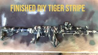 DIY Tiger Stripe camp paint