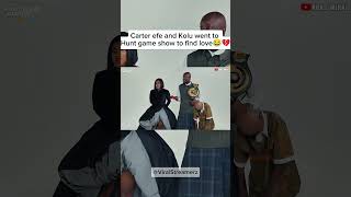 Kolu and Carter Efe LIVE at the hunt game show to find love 😂💔
