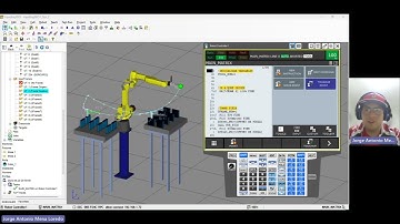 11. Operación Pick and Place de matriz de objetos XY usando Offsets | Tutorial de Fanuc Roboguide