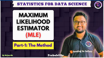 Maximum Likelihood Estimator | MLE | Part 1 | Method | Statistics for Data Science | Probability