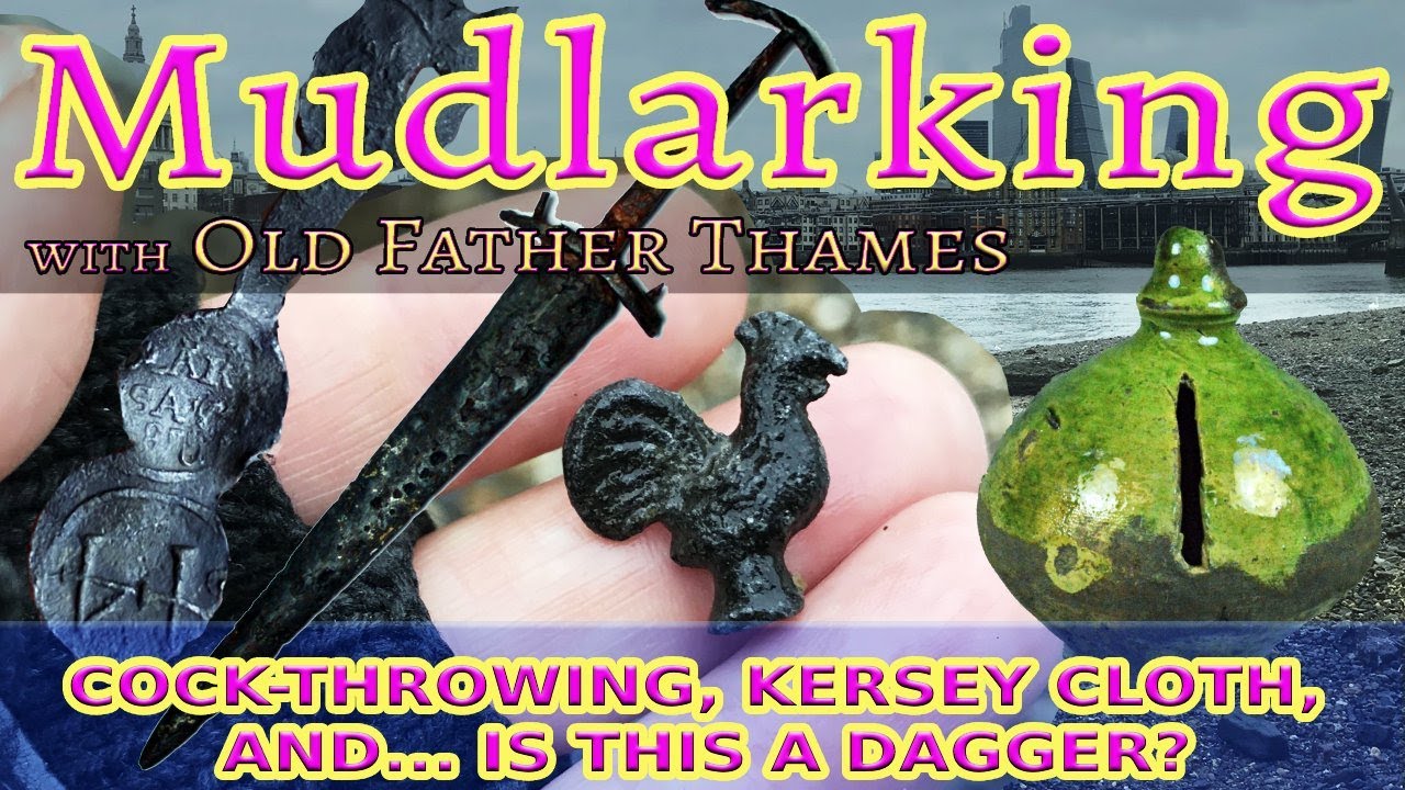 Medieval Games, Kersey Cloth. Have I found a Dagger tip? Come #Mudlarking with me #London #Mudlark