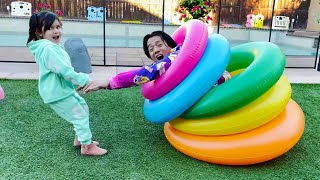 Ellie Pretend Play Learn Colors with Giant Color Stacking Rings for Children