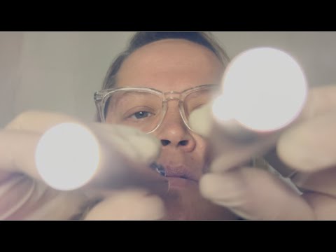ASMR Tingly EYE EXAM | LIGHT & VISUAL TRIGGERS | SOFT SPOKEN & Intense GLOVE SOUNDS