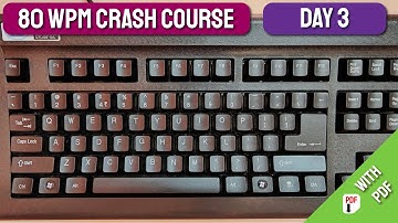 80 WPM Crash Course- DAY 3 | English Typing | Free Typing Lessons | Tech Avi