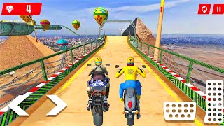 95% Impossible Tricky Two Bike Stunt Racing Game - Motocross Bikes Driving - Bike Stun Games 3D screenshot 4