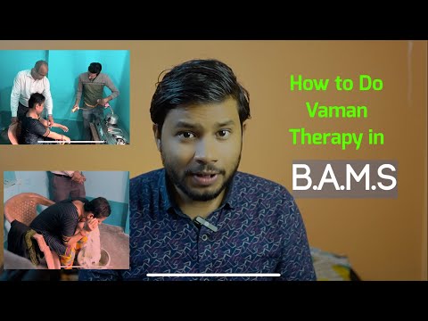 BAMS Me Vaman Therapy Kaise Karte Hai How To Do Vaman Therapy Panchakarma