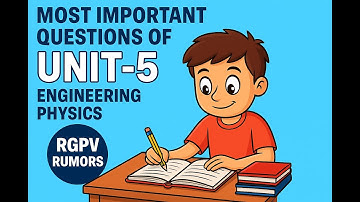 Unit 5 Most Important Questions | Engineering Physics BT-201 | Electrostatics | RGPV End Sem 2025