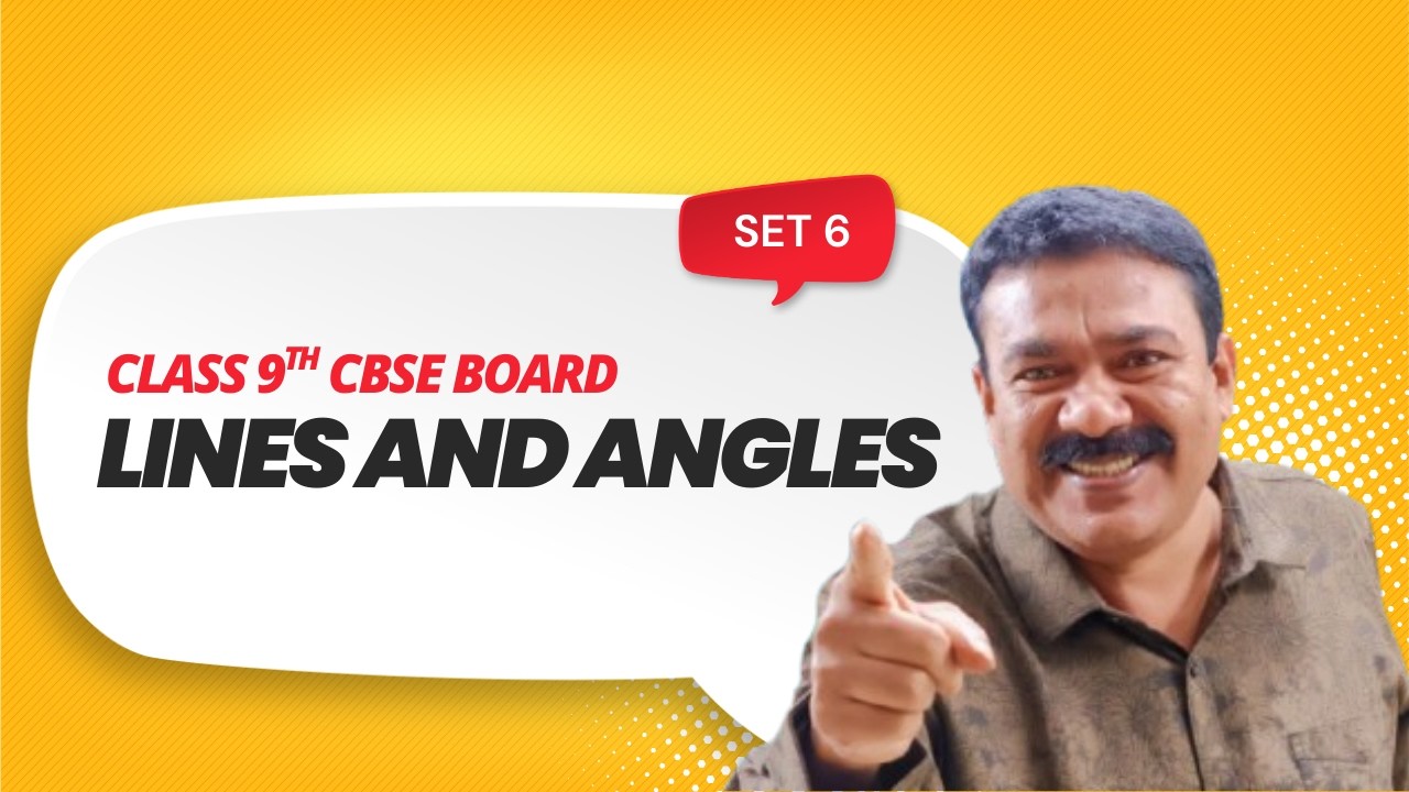 CBSE I Lines And Angles I Set 6 I Reji Jose Tuition