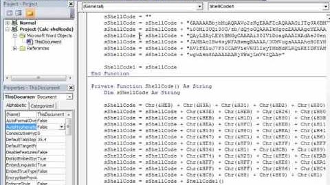 VBA Shellcode To Test EMET