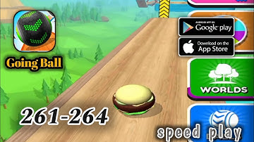 Going Balls level 261 to 264 - SpeedRun Gameplay Walkthrough (Android iOS)