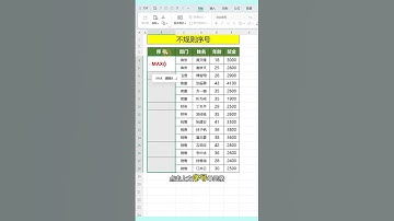 合併不規則單元格添加序號 #excel  ❤️ Merge irregular cells to add ordinal numbers