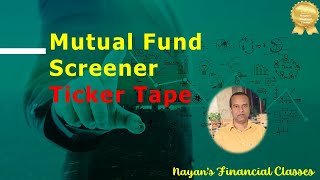 MF Screening Ticker Tape