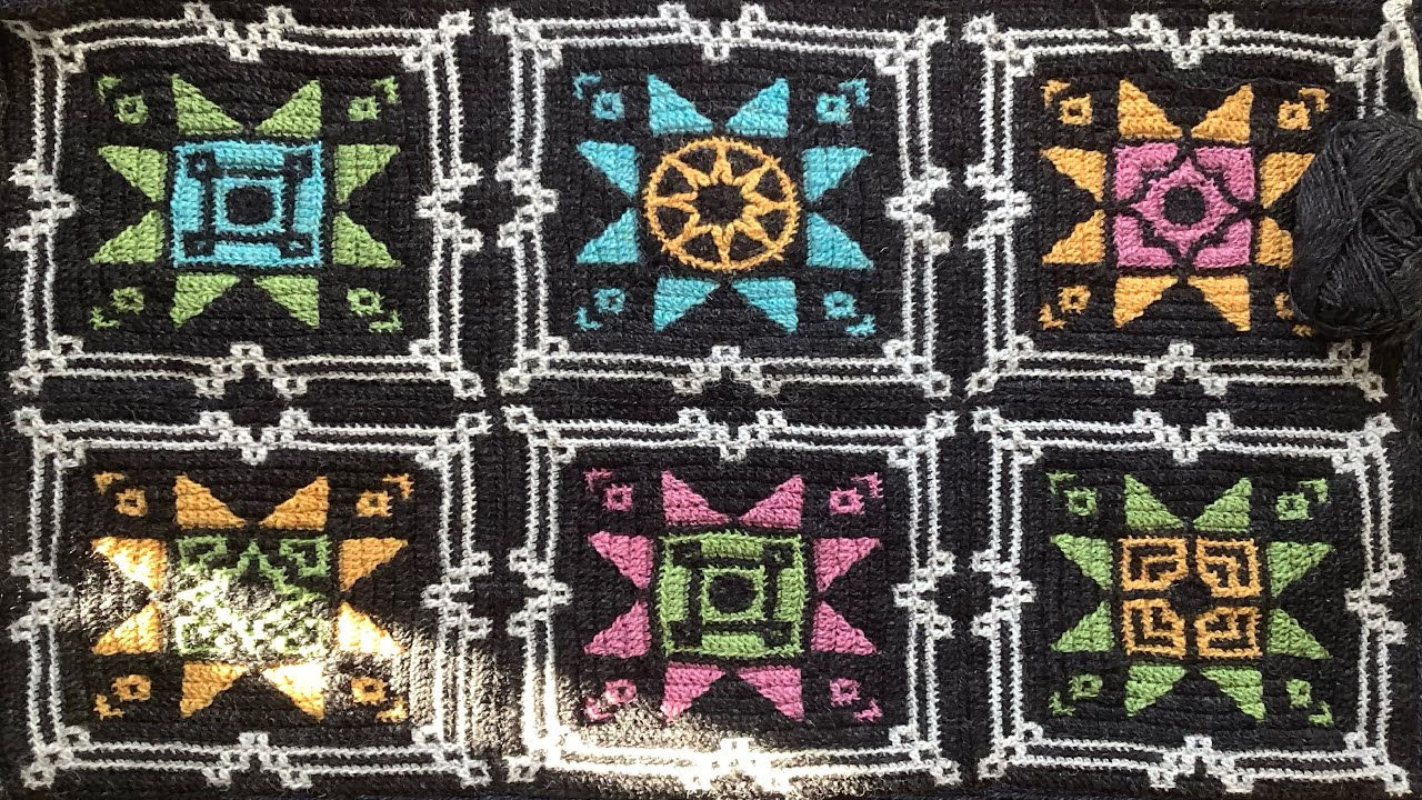 V-26/1: Плед крючком AMMA CAL, мои недовязы и планы по вязанию спонтанно купленной пряжи / +подушка