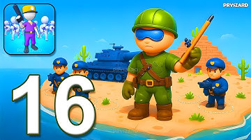 Army War Camp - Gameplay Walkthrough Part 16 - Army Base Defense Commander (iOS, Android)