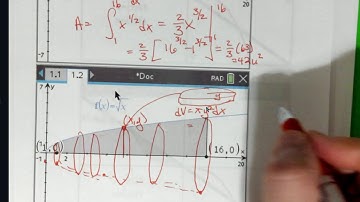Area and Volume of a solid of revolution