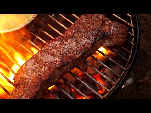 채끝살 스테이크 / Grilled Striploin Steak / 그릴 캠핑요리