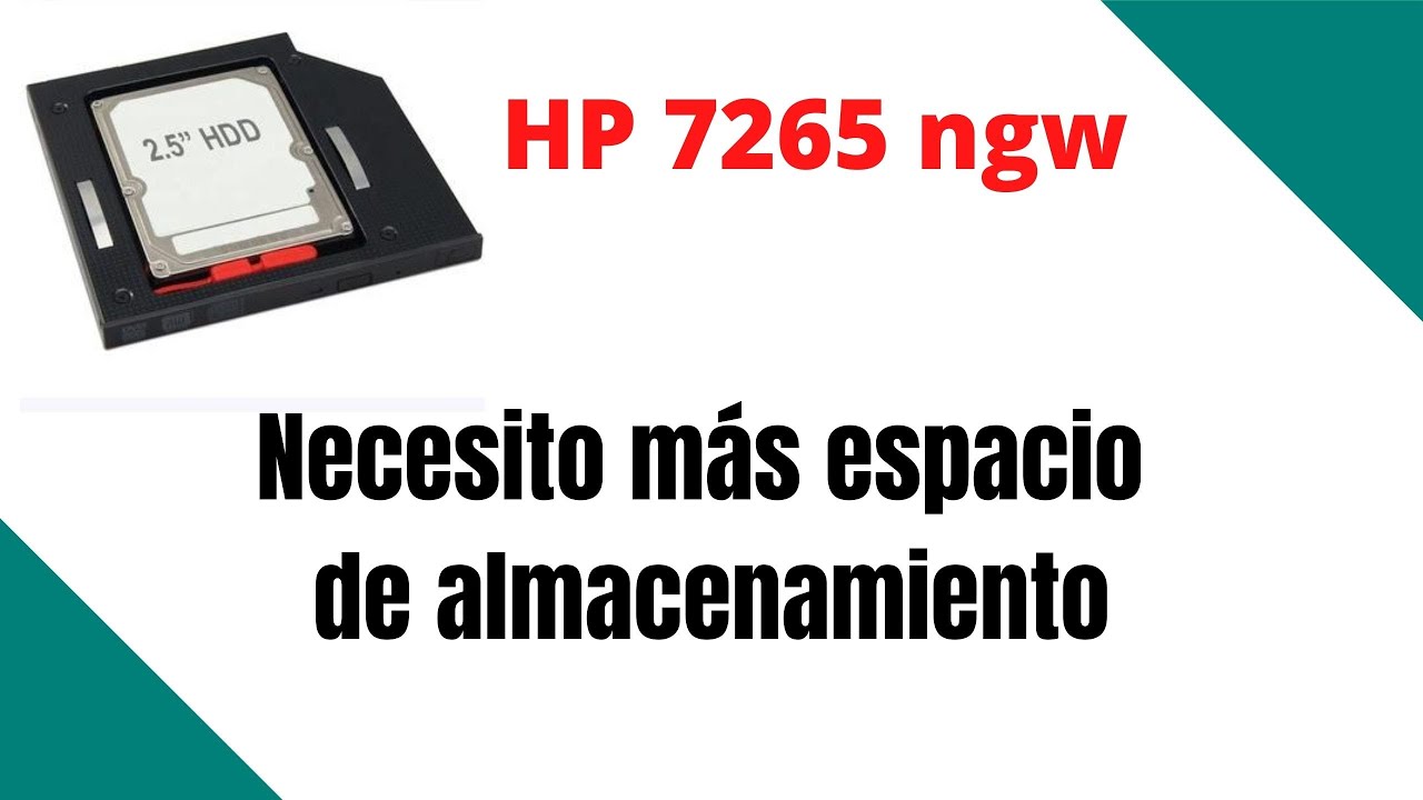 HOW TO INSTALL CADDY hard disk 🪔 on HP 7265ngw notebook ➡ [set a